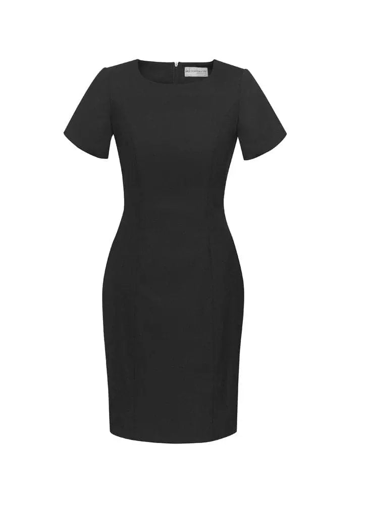 Biz Corporates Women's Short Sleeve Shift Dress 34012 Metro Workwear.